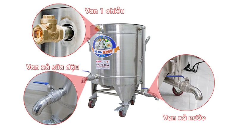 Trang bị 3 bộ van xả