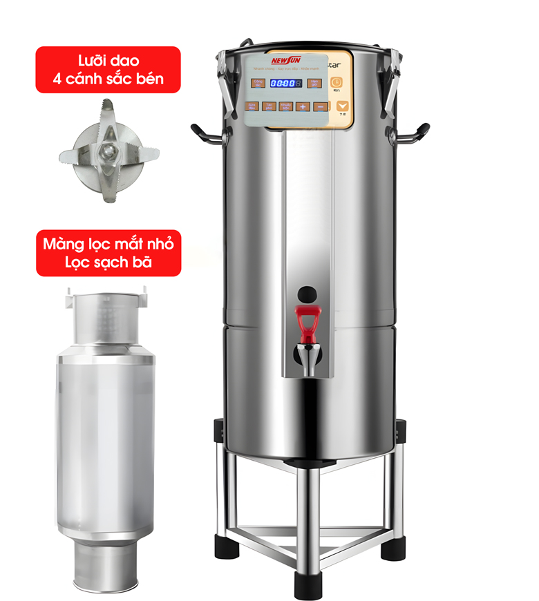 Bộ dao xay sắc bén và màng lọc mắt nhỏ Bộ dao xay sắc bén và màng lọc mắt nhỏ