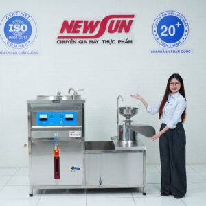 Máy làm đậu phụ liên hoàn 160kg/h ava9 may lam dau nanh lien hoan FS120 hang NK