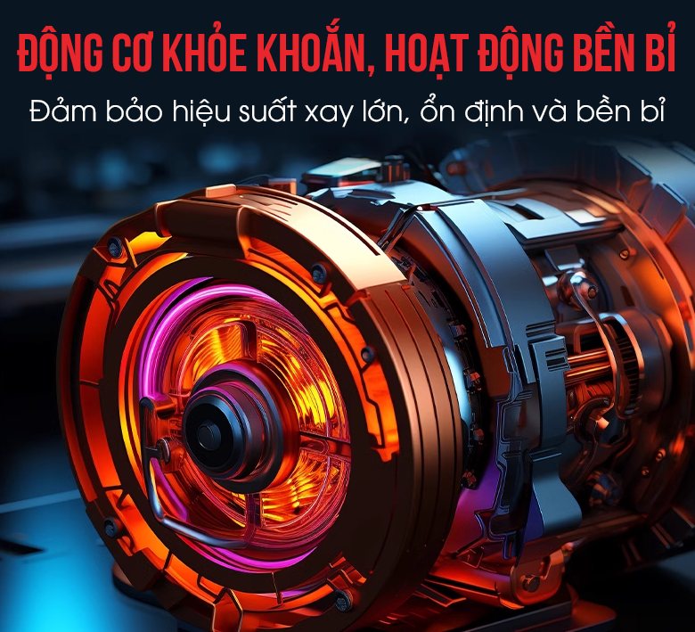 Động cơ hoạt động mạnh mẽ, khỏe khoắn Động cơ hoạt động mạnh mẽ, khỏe khoắn