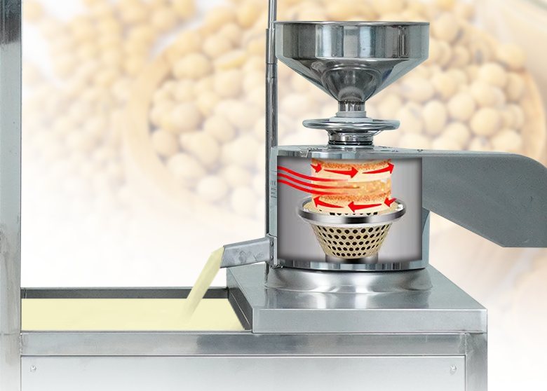 Cụm xay vắt ly tâm máy xay nấu đậu nành liên hoàn FS-300 vắt kiệt bã 98%