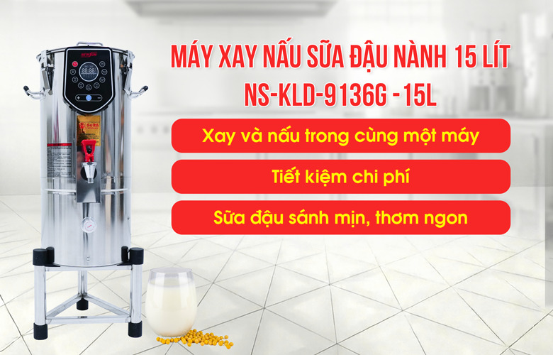 Máy làm sữa đậu nành đa năng 9136G – 15L