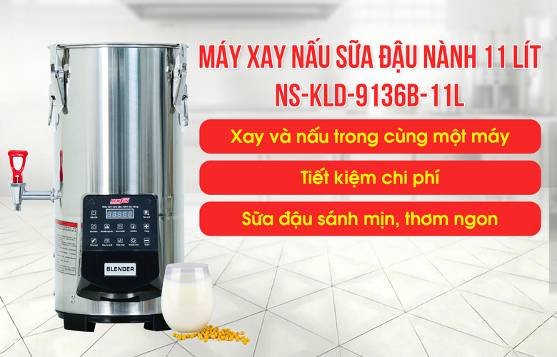 Máy làm sữa đậu nành đa năng NS-KLD-9136B-11L