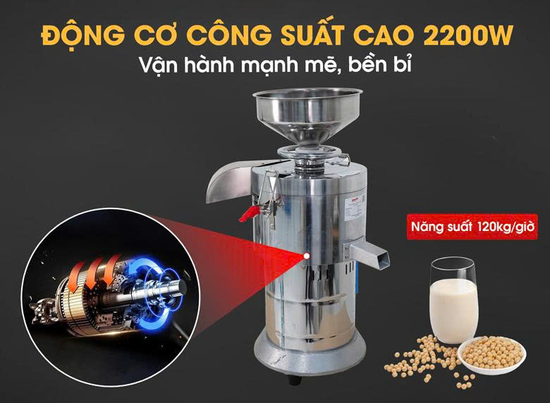 Động cơ dây đồng 2200W, duy trì hiệu suất vận hành ổn định