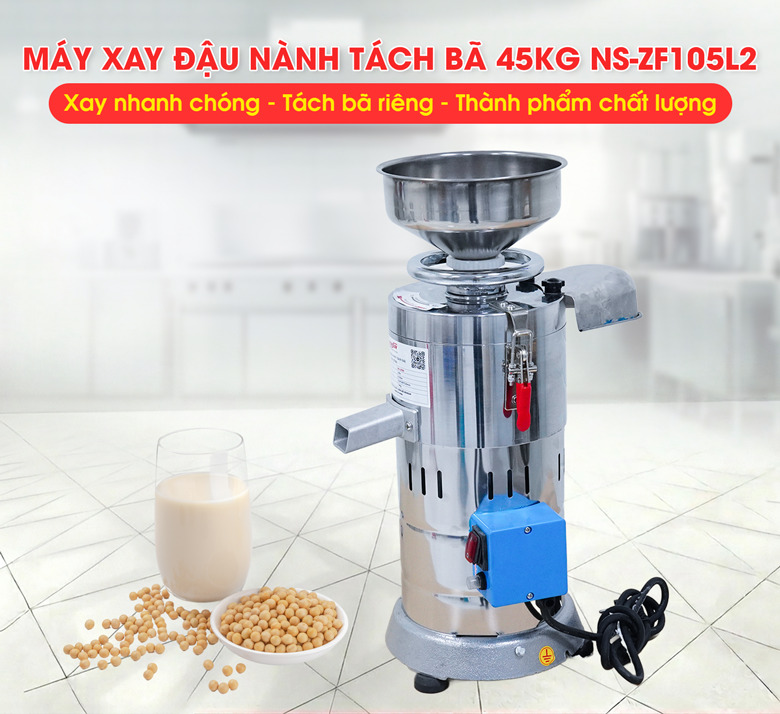 Máy xay đậu nành tách bã 45kg ZF105L2