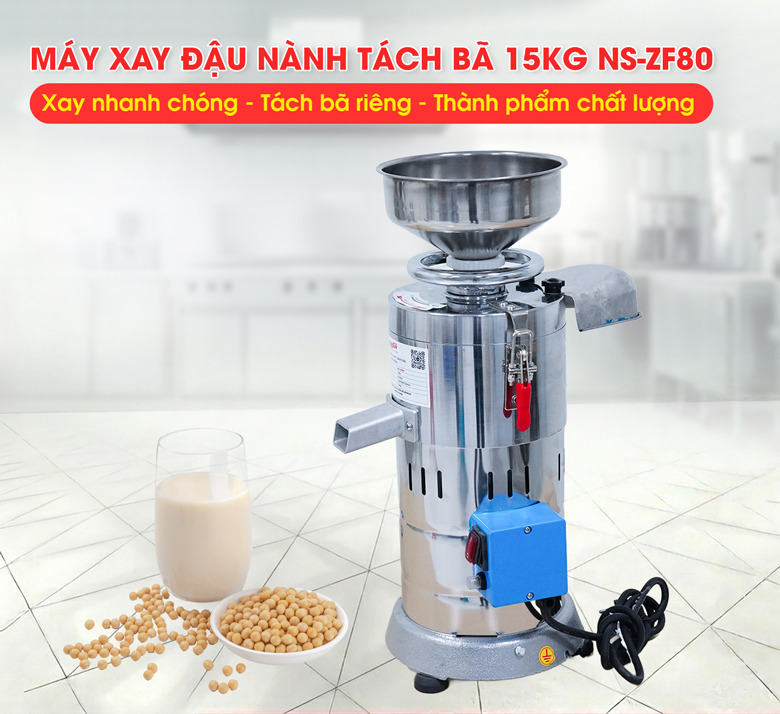 Máy xay đậu nành tách bã 15kg ZF80